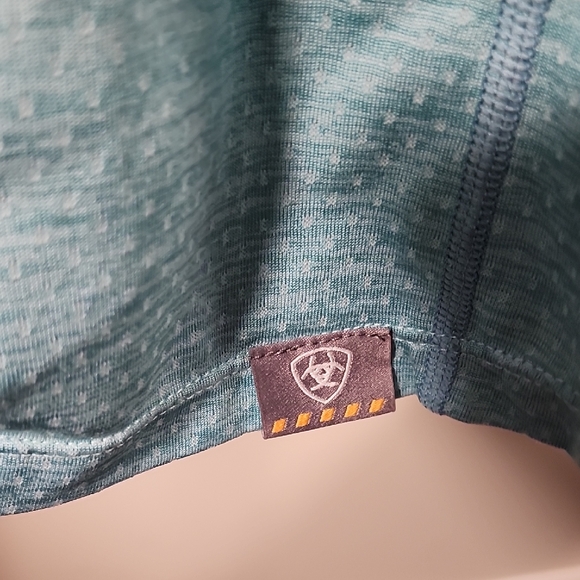 Ariat Teal Long Sleeve Hoodie Size XL - Picture 4 of 9